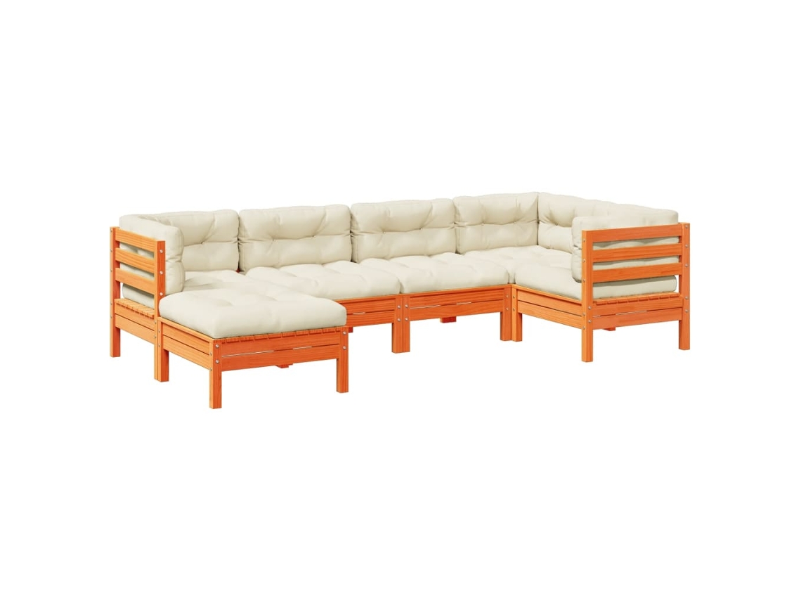 Garden Sofa Set, Garden Sofa Sets Vidaxl Marrom Madeira De Pinho (n/a)