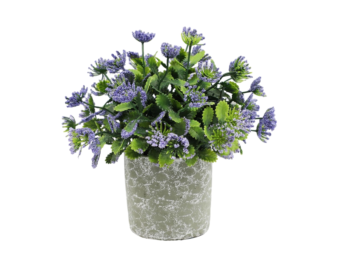 Plantas Artificiais de Alecrim em Vaso Arbustos Rústicos de Topiária para Decoração de Mesa na Sala de Estar NEVEANCE