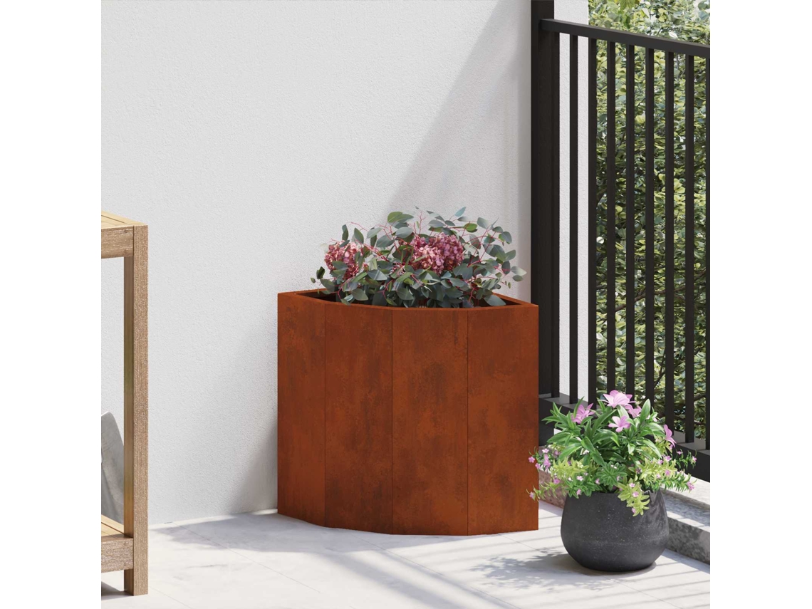 Vidaxl Vaso De Canto Ferro Enferrujado 30 X 30 X 35 Cm Aço Corten