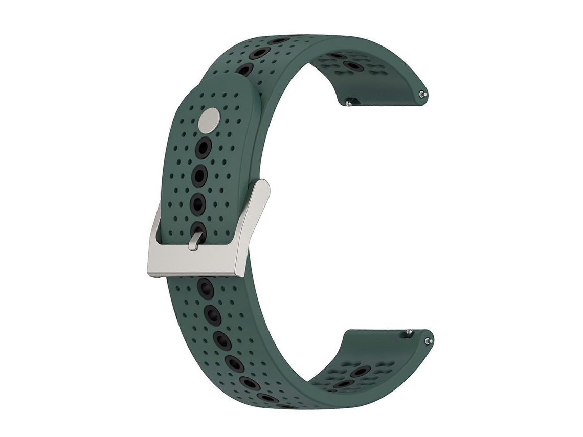 Pulseira De Silicone Universal De 20 Mm Com Furos Coloridos