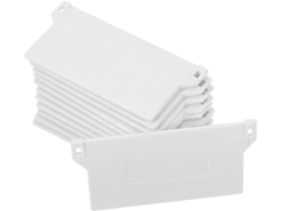 Acessórios Para Persianas Verticais De Plástico Branco Jojofuny, 20 Peças Para Placas De Base 89mm, Fácil Instalação E