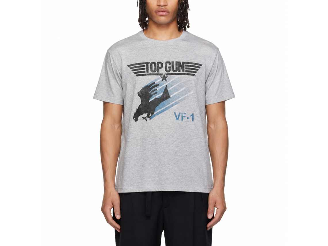 Rockinstone Top Gun Movie Bird Of Thunder Heather Gray Adult T-shirt Size:xxxl
