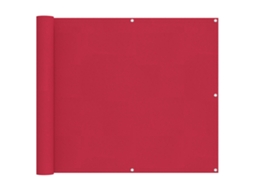 Conjunto 1 Tela De Varanda Vidaxl Bordô Poliéster (90 X 800 Cm)