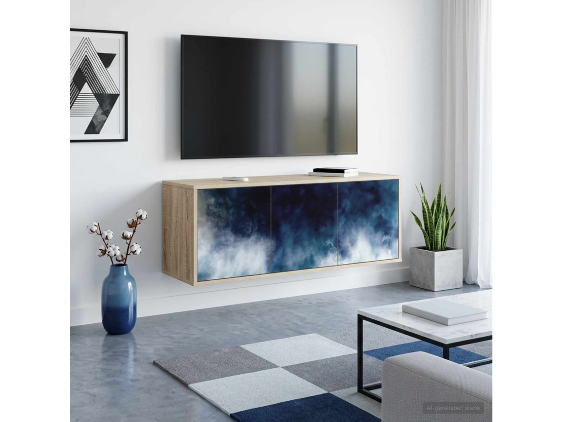 Vidaxl Armário De Tv Montado Na Parede Raalte 102 X 33 X 40 Cm