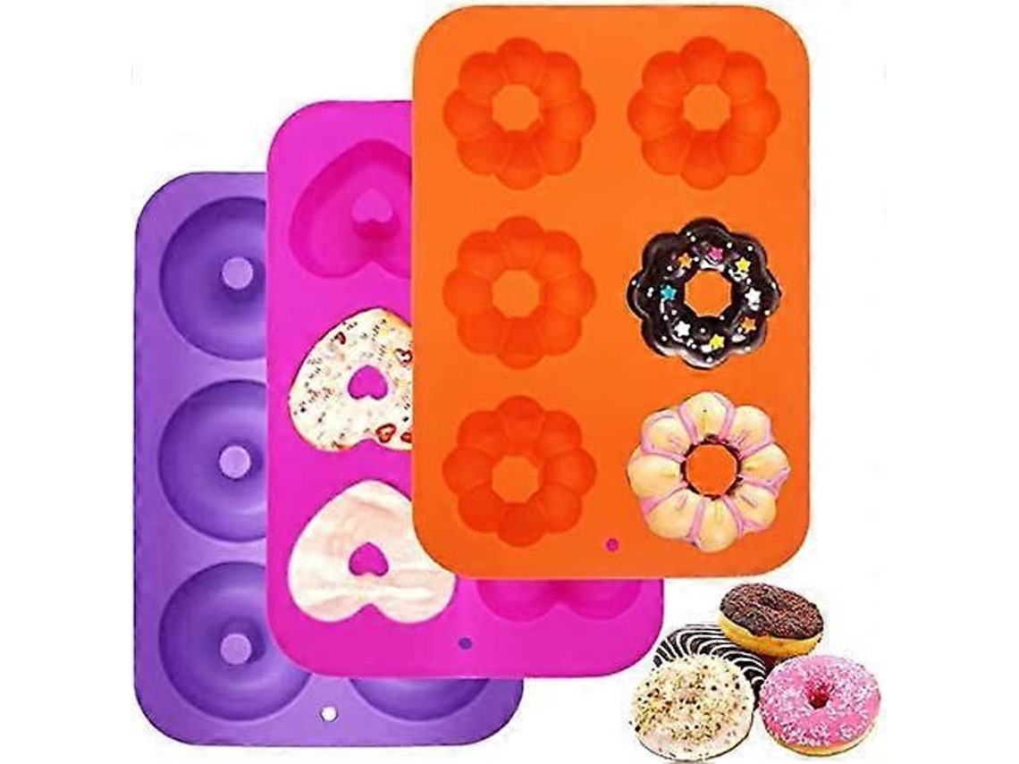 Forma de silicone para tigelas, donuts, biscoitos, bagels e muffins.