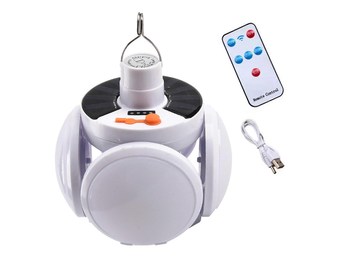 Lanterna De Acampamento Recarregável Led À Prova Dágua, Carregamento Solar/usb, 5 Modos De Luz, 2400mah Olysi Shop