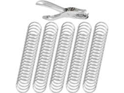 Conjunto De 100 Argolas Para Fichário, Acessórios Para Fichário
