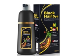 Shampoo Colorante Instantâneo Preto Para Cabelos Brancos - Shampoo Tintura Fácil 3 Em 1 - Cobertura De 100 Dos Grisalhos - Coloração Herbal Em Minuto