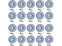 Conjunto de 10 Dobradiças Cilíndricas de Latão para Roupeiros com Relevo, Portas de Roupeiros Pequenos e Roupeiros.