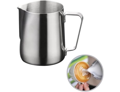 Jarra de leite em aço inoxidável para espumar café, 600ml KENTOP