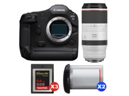 Eos R1 + Rf 100 500mm F/4.5 7.1 L Is Usm + 3 Sandisk 64gb Extreme Pro Cfexpress Type B + 2 Canon Lp e19 + Ebook Pricedirect CANON