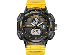 Lurelia Relógio Digital Desportivo, Visor Digital, Led, Cronómetro, Alarme, Data/calendário, 12/24h, Luminoso, Duplo Fuso/mostrador, 54 Mm, Resina