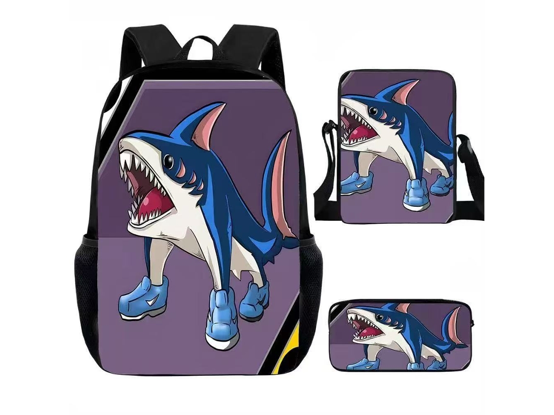 Mochila Escolar, Estampa De Desenho Animado Com Bolsa De Ombro Para Estudantes