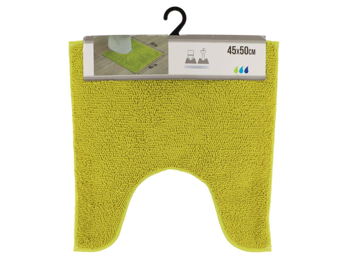 Carpete De Poliéster Para O Banheiro De 45X50Cm De Anis Verde TENDANCE
