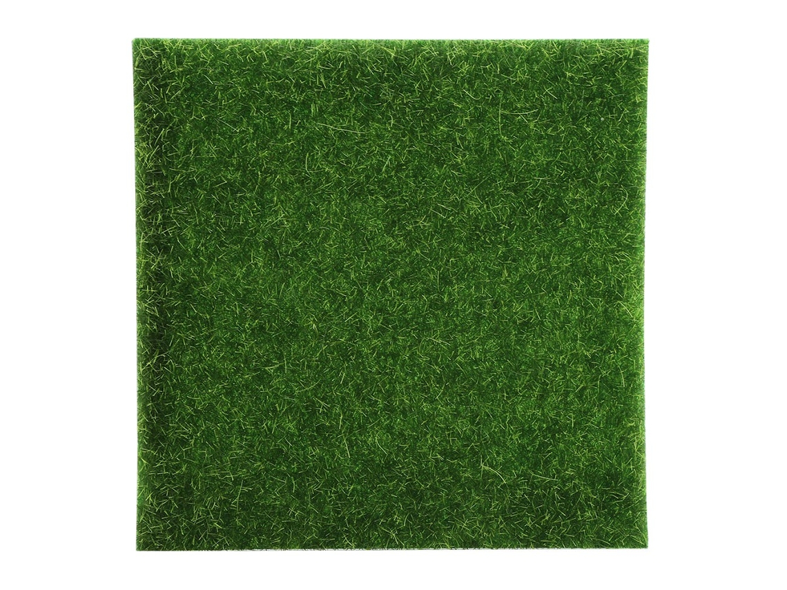 10 Pcs Grama Artificial Turf Jardim Micro Decoração 15x15cm MARCA