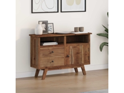 Vidaxl Buffet Natural 100 X 30 X 68 Cm Madeira De Teca Sólida