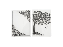 2pcs Carpetas De Grabado Plástico Plantillas Texturas Decorativas Para Scrapbooking Y Tarjetas Diy