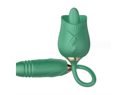 2 em 1 Vibrador Feminino Rosa Brinquedo Sexual Ponto G Vibrador Companheiro Brinquedo Prazer Estimulador Verde Cuich