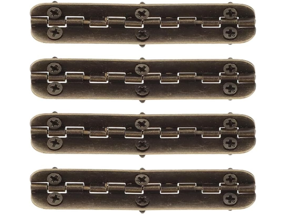 Conjunto De 4 Dobradiças 180 Graus Para Armários, 65x100mm, Em Liga De Zinco, Dobradiças Decorativas Para Malas, Caixas