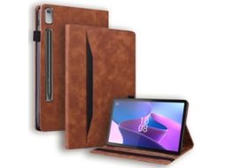 Capa Tipo Carteira Executiva Com Suporte Para Tablet Lenovo Pad Pro 2022/ Tab P11 Gen 2, Em Couro Pu Elástico E Porta Caneta. Tuotuo