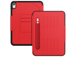 Capa Para Tablet Lurelia, Compatível Com Ipad 10 10 9 2022, Vermelho, Dobrável Com Suporte, Função Sono