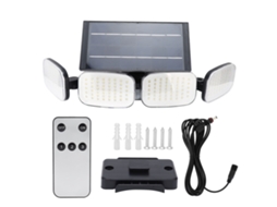Lâmpada Solar de Parede com 100/120 LEDs com Sensor PIR IP65 para Jardim S/MARCA