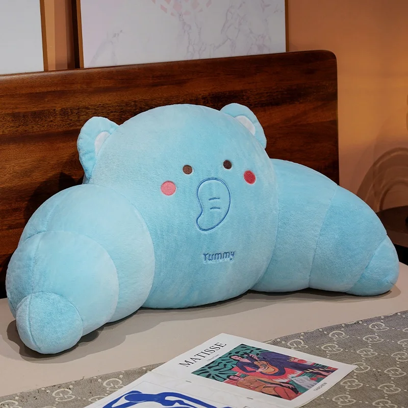 Travesseiro de Cama Adulto em Formato de Croissant , Macio e Confortável. MDUG (elefante, 75 Cm)