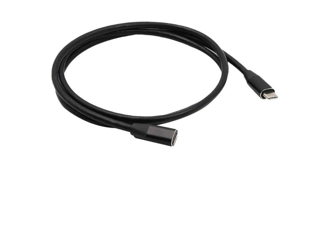 1 Cabo De Carregamento Usb Tipo C Macho Para Fêmea E