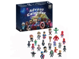 Primerox calendário de Adviento Natalino com 24 Bonecos de Ação Heróis para Crianças Meninos e Meninas