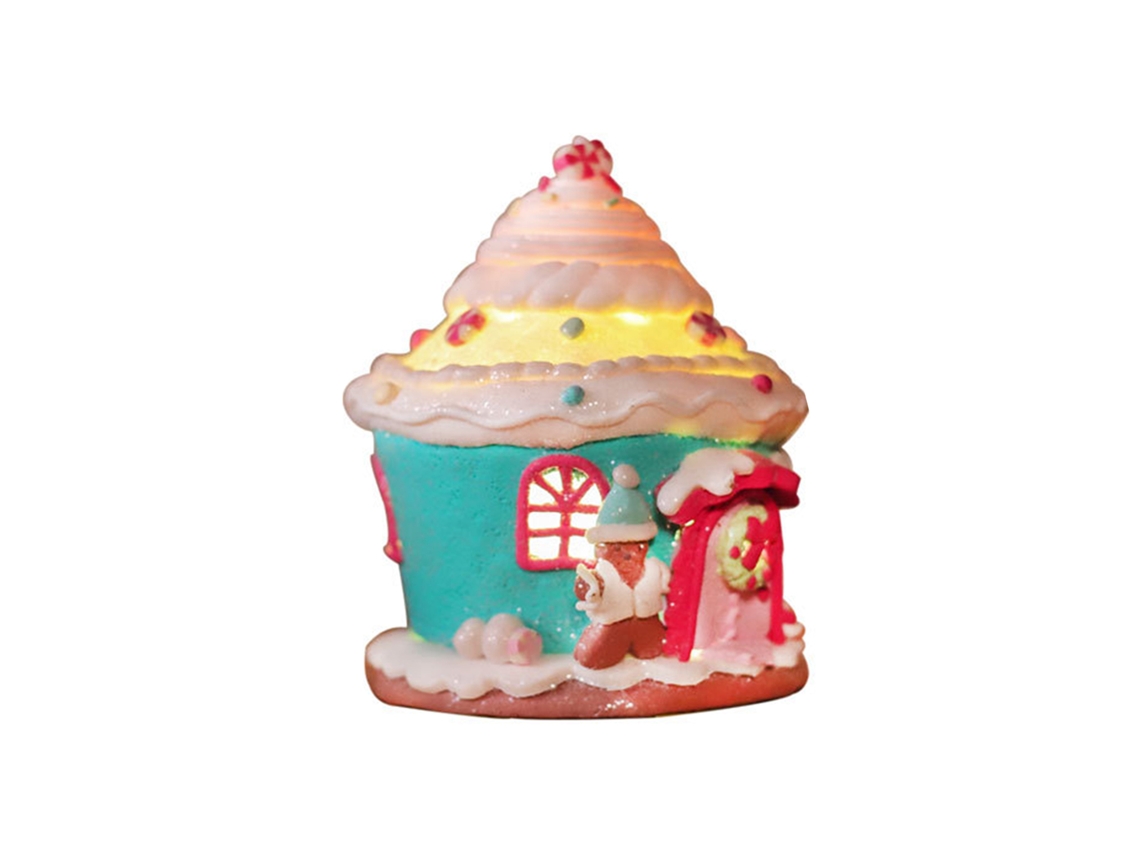Conjunto de Decorações de Natal com Castelos de Argila para Janelas e Presentes LAXISCREED