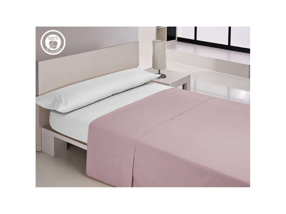 Lençol de cima HAPPY HOME LISOS COTTON (Solteiro - Malva)