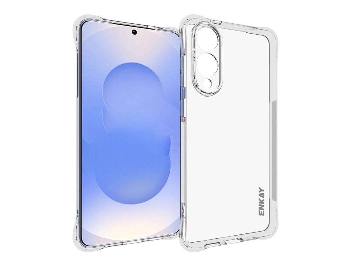 Capa Transparente Para Samsung Galaxy S25 Edge, À Prova De Choque, Antiderrapante E Flexível