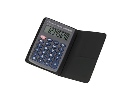 Calculadora de plástico cinza Vector Kav Vc 110iii