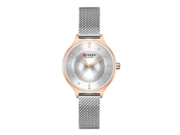 Relógio MDUG Feminino casual de quartzo com pulseira de malha milanesa