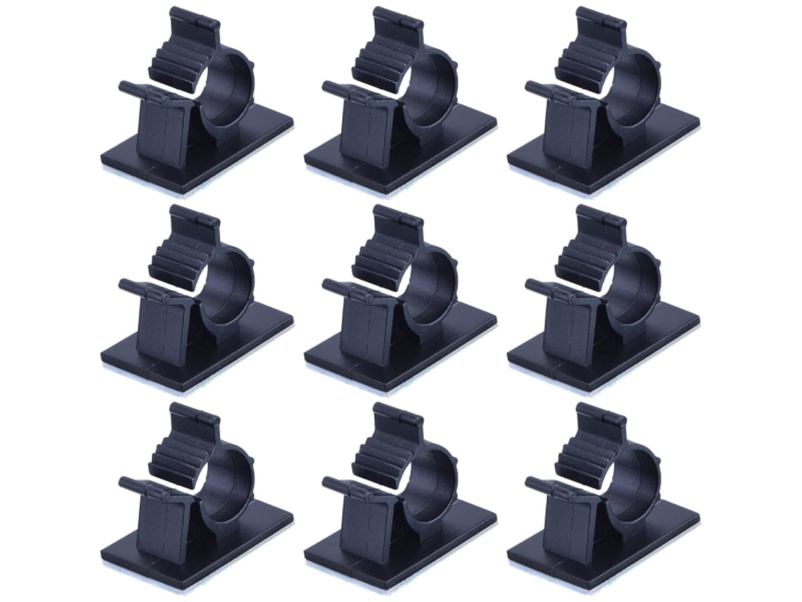 Abraçadeiras De Nylon Autoadesivas Ajustáveis​​, Pretas(pacote Com 50)