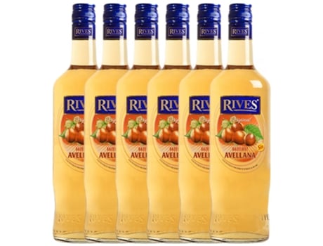 Licor RIVES Rives Avellana Tostada (0.7 L - 6 unidades)
