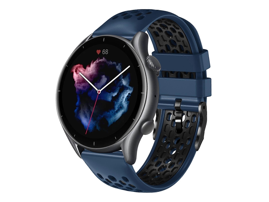 Pulseira De Silicone Respirável Bicolor De 22 Mm Para Amazfit Gtr 3 Pro