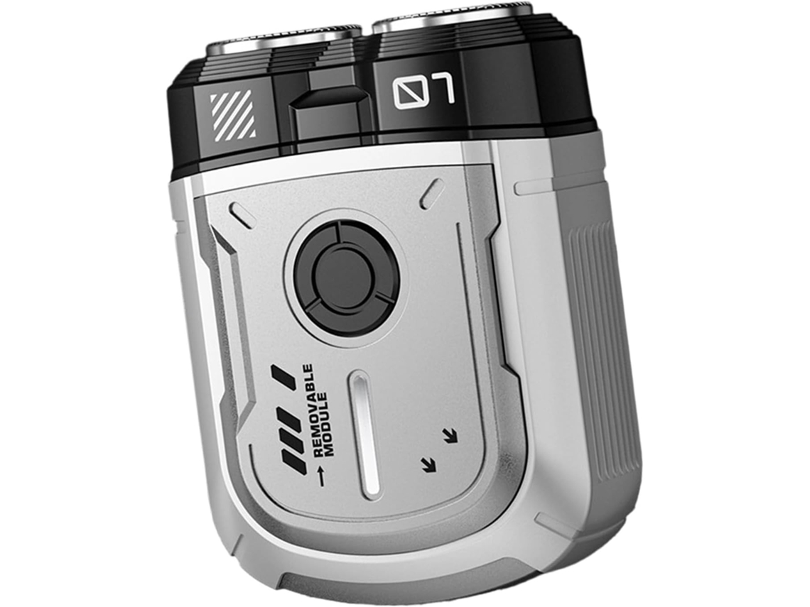 Barbeador Elétrico SFUSHOS Portátil com Design Mecânico, Alta Eficiência, Sem Fio