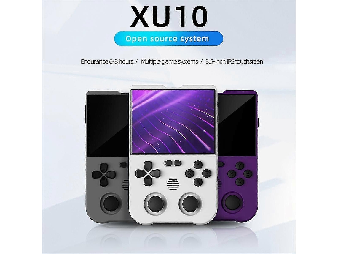 Xu10 Console De Jogos Tela Ips De 3,5 Polegadas 256g Arcade Retro Dual Joystick Jogador De Jogos 3d Rk3326s 64 Bits Ly Ebike