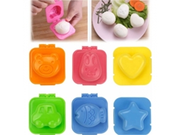 Conjunto De 6 Moldes De Plástico Para Ovos, Ideais Para Assar Ovos Cozidos E Preparar Arroz Sushi
