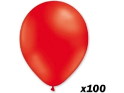 Balões - Globolandia - 30 Cm - Vermelho - Inflável Por Ar Ou Hélio - 100 Peças