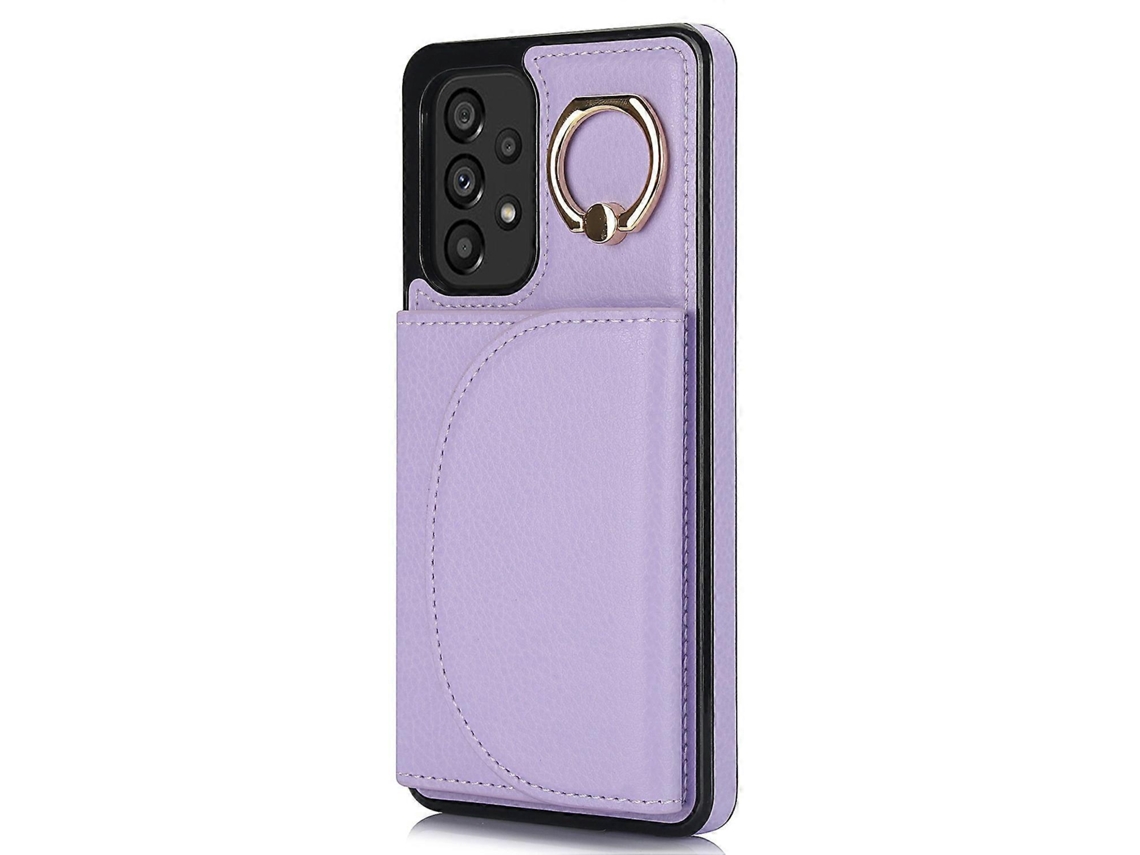 Capa Protetora Para Celular Samsung Galaxy A53 5g Com Bloqueio Rfid E Suporte De Anel