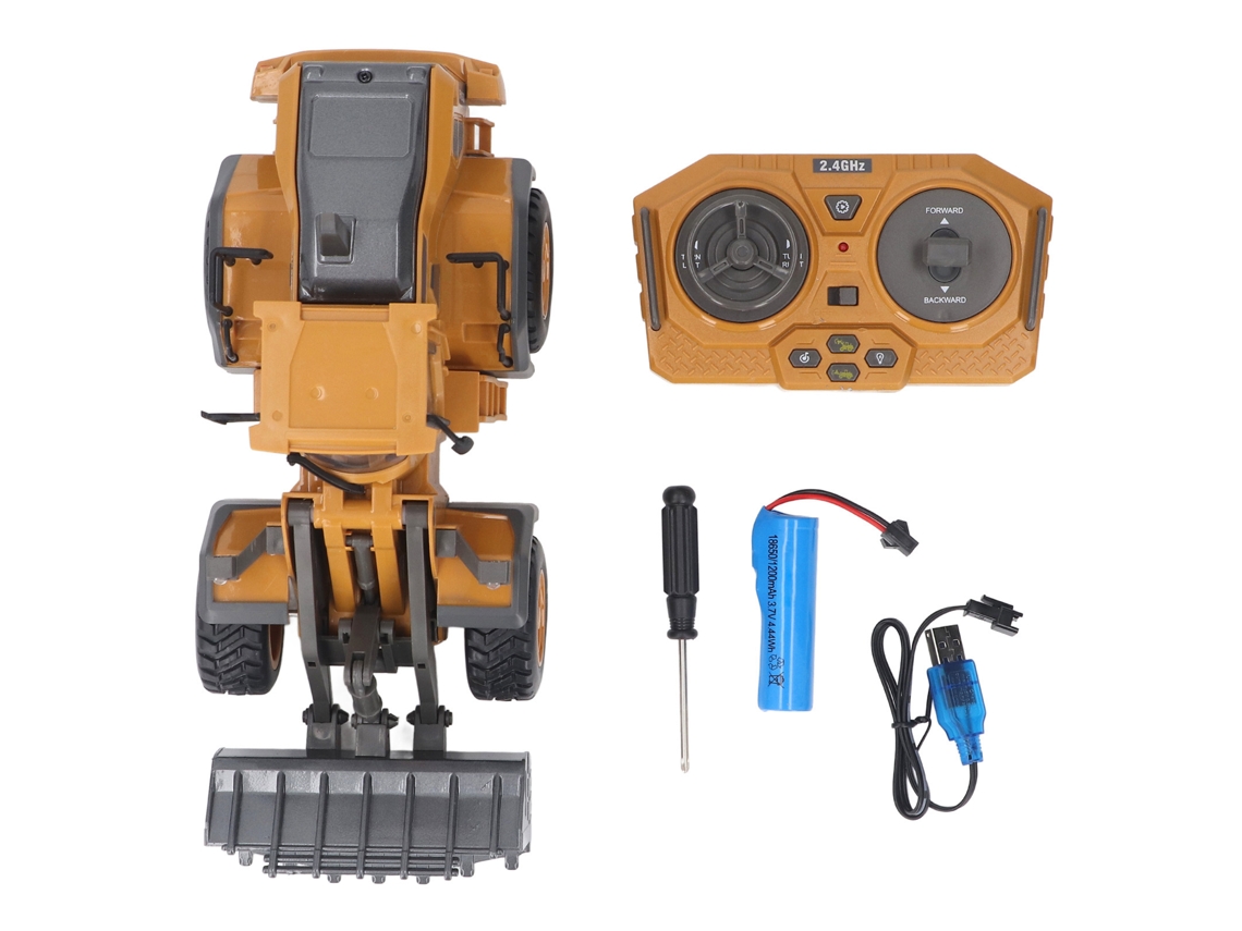 Primerox bulldozer Rc com Luz e Som 9 Canais Carregadeira Tractor Brinquedo Veículo de Construção