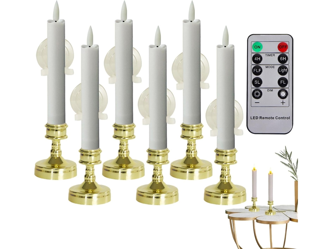 Vela Cônica Led Sem Chama, A Bateria, Para Casa E Interiores