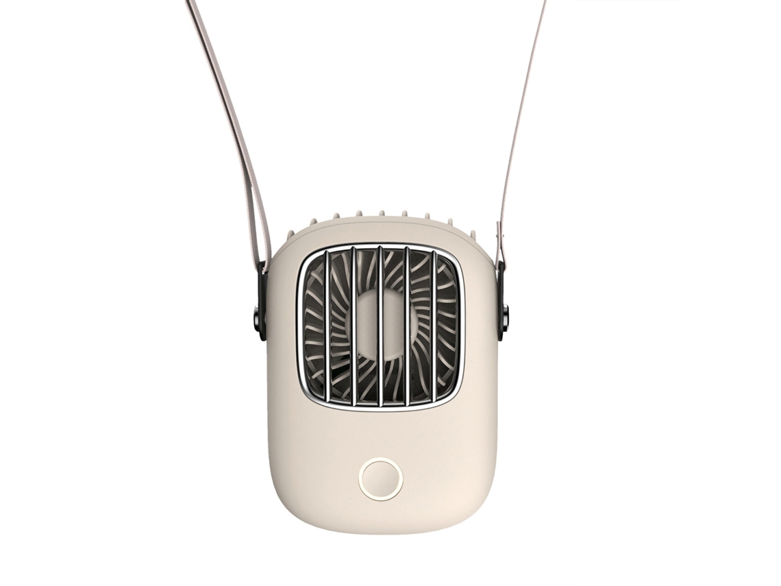 Ventilador Portátil Recarregável Usb Colar Branco