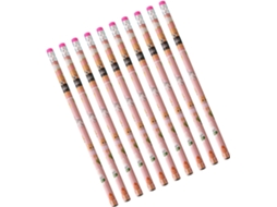Colored Set, 24 Pieces Vibrant With Erasers, Artist Drawing Tools