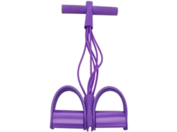 Faixa Elástica De Resistência Para Pedal 45cm Com 6-tubos, Ideal Abdominais, Yoga E Alongamento Corporal Em