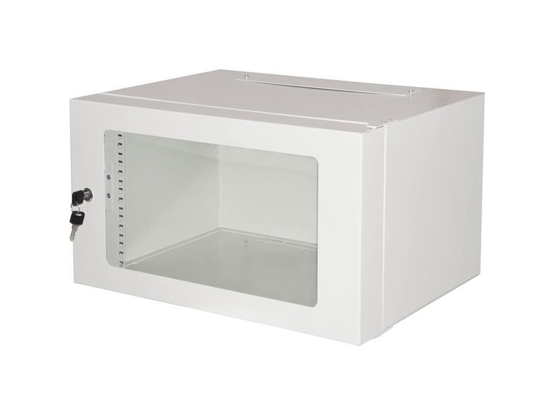 Armário De Parede 19 Para Redes Link Lk1906u30 Armário Rack 19 6u Profundidade 360 Mm, Cinza