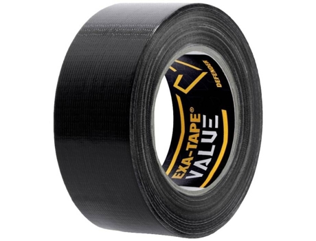 Fita adesiva preta Adam Hall Defender Exa Tape Value B 50 Dtexavb50 (XL) 50 MX 50 mm (1 unidade) Adam Hall Defender (brilhante)