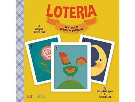 Livro Loteria First Words Primeras Palabras de Patty Rodriguez e Ariana Stein (Inglês - Capa Dura)